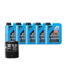 5L Liqui Moly Longtime HighTech 5W30 Mahle Engine Oil Change Kit for Range Rover