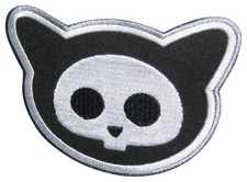 Skelanimals Kit The Cat Skeleton Black White CD Visionary Licensed Patch
