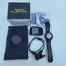 SkyCaddie Linx Black GPS Watch Range Finder Great Condition. Complete, Original.