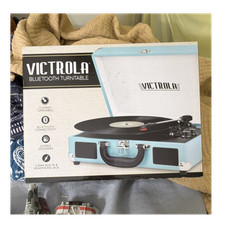 Victrola VSC-550BT TRQ Turquoise Bluetooth 3-Speed Turntable Stereo Speakers