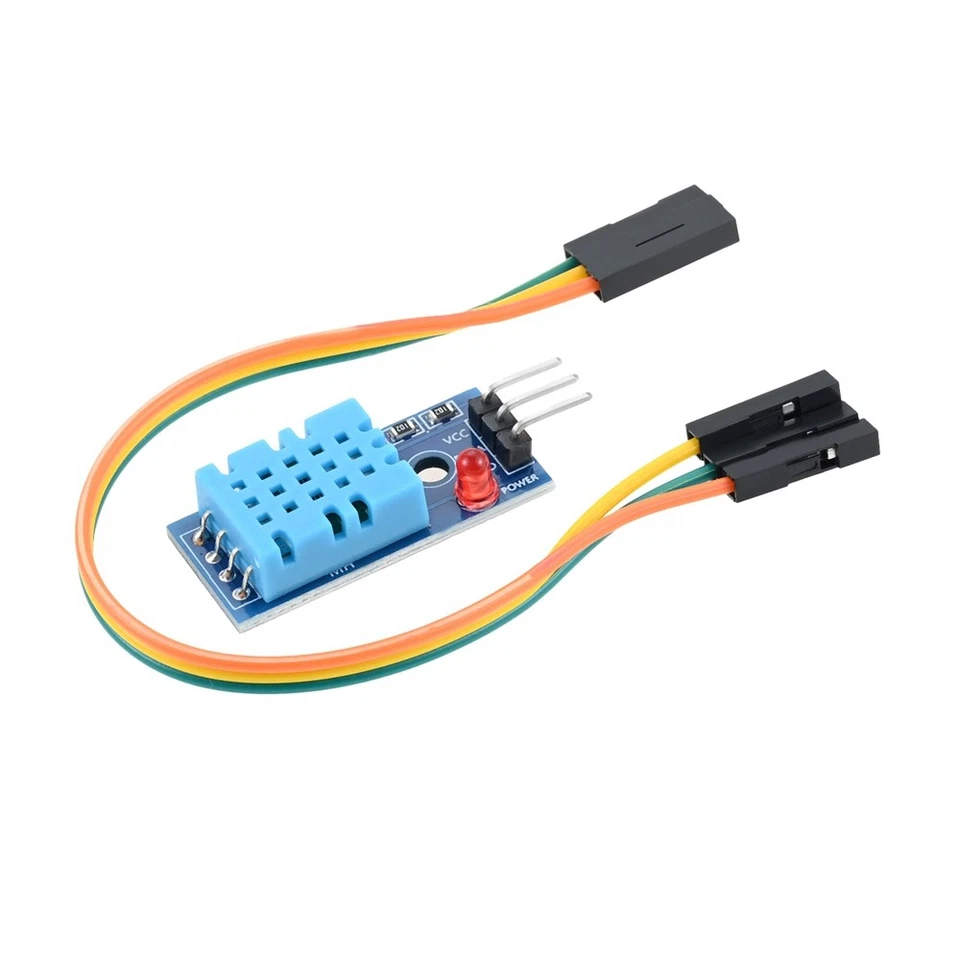 Digital Temperature and Humidity Sensor Module w Jumper Cables DHT11 3.3V-5V - Image 3 of 4
