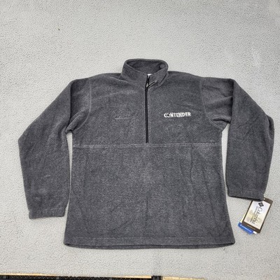 Columbia 1/4 Zip Pullover Mens Medium Fleece Performance Contender Embroidery