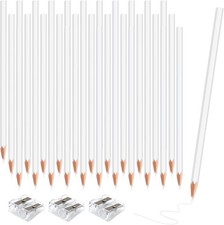 36 PCS White Colored Pencils, Pre-sharpened Professional Wooden Art Pencils Set