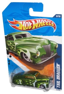 Hot Wheels Heat Fleet 8/10 (2010) Green Tail Dragger Car 98/244