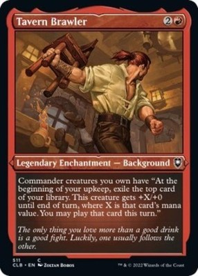 Tavern Brawler (Etched Foil) - NM Foil C : CLB