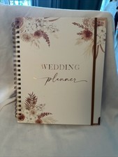 NEW ZICOTO Wedding Planner Book Spiral Bound Boho Floral Organizer Journal