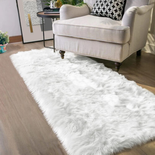 Latepis Faux Fur Sheepskin Area Rugs Soft Shaggy Carpet for Living Room Bedroom - Picture 6 of 219