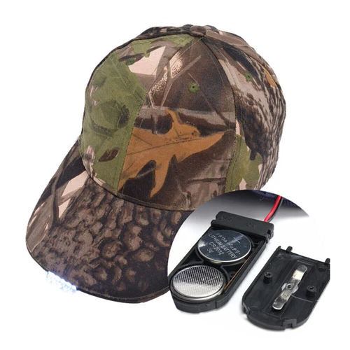 Baseball Cap with LED Lights Adjustable Strap Hats Fishing Camping Hiking Adults - Bild 8 von 16