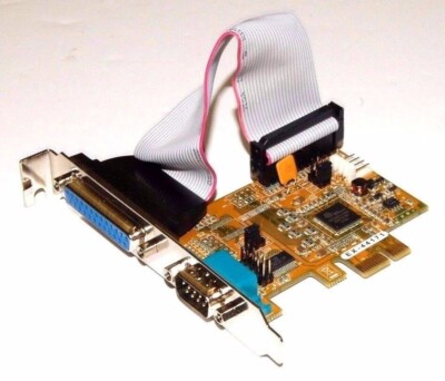 EXSYS EX44171 RS232 Serial Lpt Parallel Epp ECP Interface Pcie Pciexpress