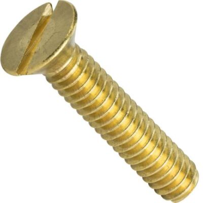 #0-80 X 3/16'' FLAT HEAD SLOTTED MACHINE SCREWS BRASS, SELECT QTY