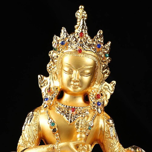 Vajrasattva 14.5cm Buddha Alloy Metal Buddhist Home Office Decorate Statue - Picture 3 of 6