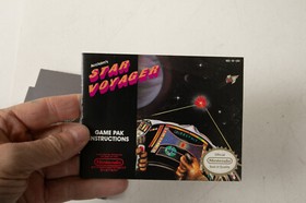 Star Voyager Nintendo NES (E3L) Game Cartridge (JSF6) w/Booklet Aklaim 1987