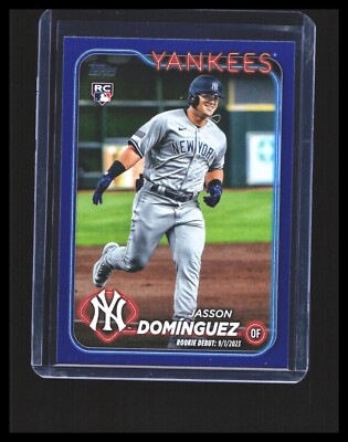 2024 Jasson Dominguez Rookie Card -  Topps Series 1 Blue - #US175 Yankees