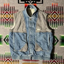 Vintage 80s GUESS Georges Marciano Denim Vest Sleeveless Mens Large C9 G2U