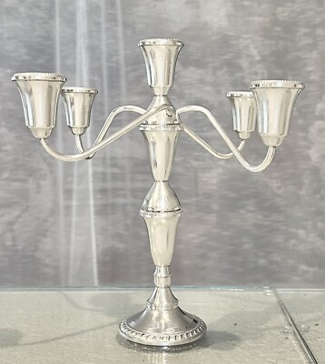 Sterling Silver Candelabra Duchin Creations 5 Arm Sterling Taper