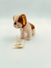 Vintage Steiff 5" St. Bernard 1934 Historic Collection Original Tag and Button