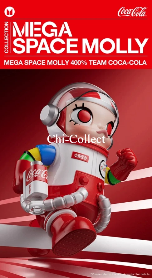 Pop Mart MEGA SPACE MOLLY 400% TEAM COCA-COLA 3.0 V3 Sealed 