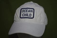 Men's White Baseball Cap Hat Adjustable OCEAN CHILD Embroidery by Legacy