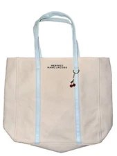 New White and Blue Marc Jacobs Tote Bag