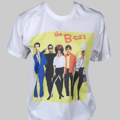 The B-52'S Rockabilly Punk Rock Kurzarm Weiß Unisex T-Shirt S-3XL