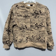 ZARA x Disney Mickey Mouse Comic Print Sweatshirt - Size 13-14Y 164cm 