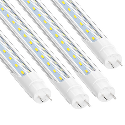 4 Pack T8 4FT LED Shop Light Bulbs 28W G13 Bi Pin V-shape LED Tube Light 6000K