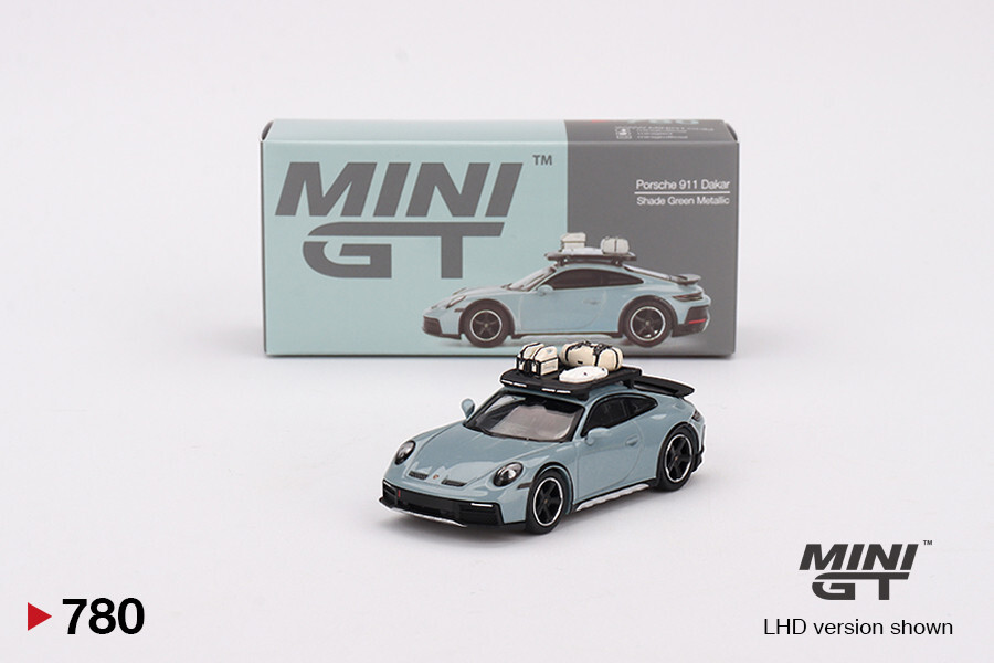 MINI GT Porsche 911 Dakar Shade Green Metallic # 780 ~ 1/64 | eBay
