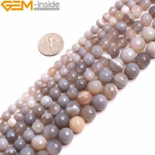 Faceted Striped Sardonyx Agate Assorted Natural Gems Beads Jewelry Making 15"