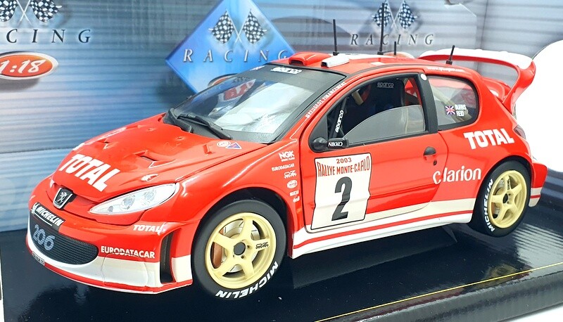 Solido 1/18 Scale Diecast 203 795-01 - Peugeot 206 WRC RMC