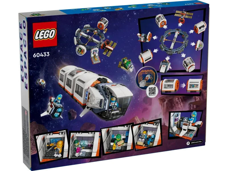 Lego Modular Space Station 60433 City Minifigure Building Set