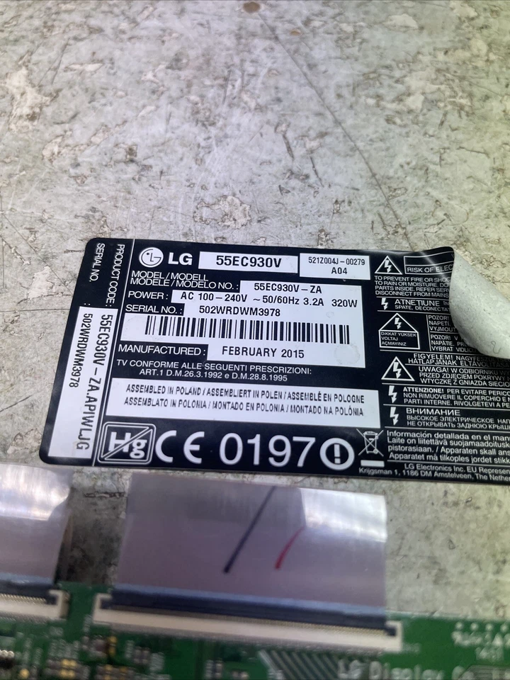 T-Con 6870c-0555a LG 55ec930v - Imagen 3 de 4