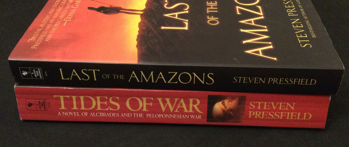 Lot of 2 by Steven Pressfield: Tides of War & Last of the s -  Excellent!!