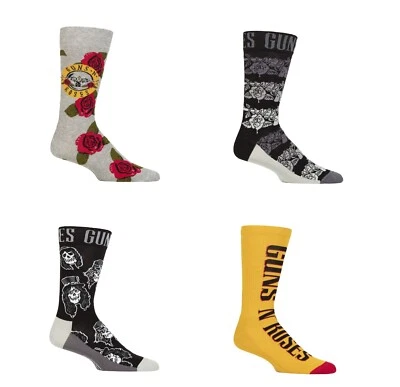 Guns N' Roses Socks Cotton Classic Rock Gift SOCKSHOP Music Collection- 1 Pair