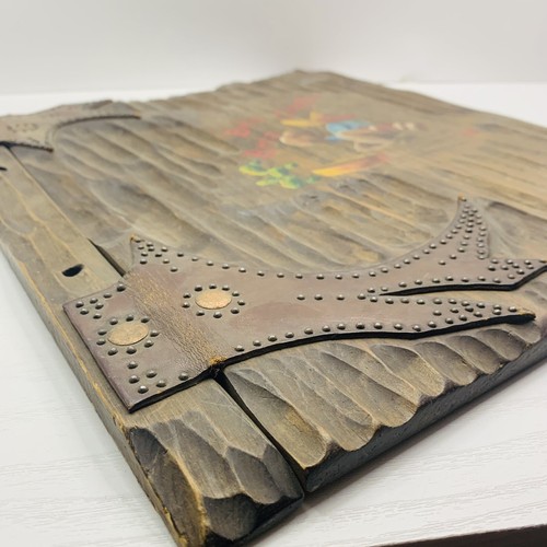 60er Jahre Western Cowboy Motiv Vintage Sammelalbum Holzeinband mit Lederriemen - Bild 8 von 20