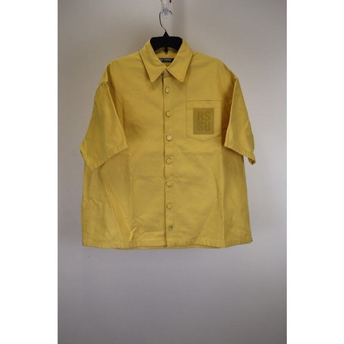 Raf Simons Camicia Oversized Short Sleeved Shirt in Yellow BNWT X-Small - Picture 1 of 13