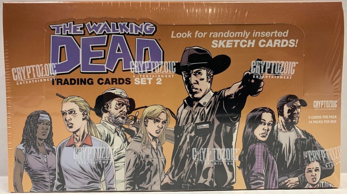 2013 CRYPTOZOIC THE WALKING DEAD COMIC BOOK SET 2 TRADING CARD BOX