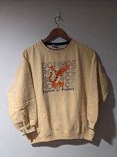 Vintage 90s Winnie the Pooh Tigger Bounce Yellow X-Large Sweatshirt