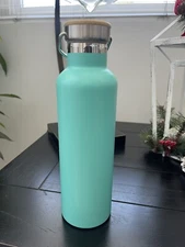 Vacuum Flask Coffee Bottle Thermo Stainless Steel  25oz  Teal New