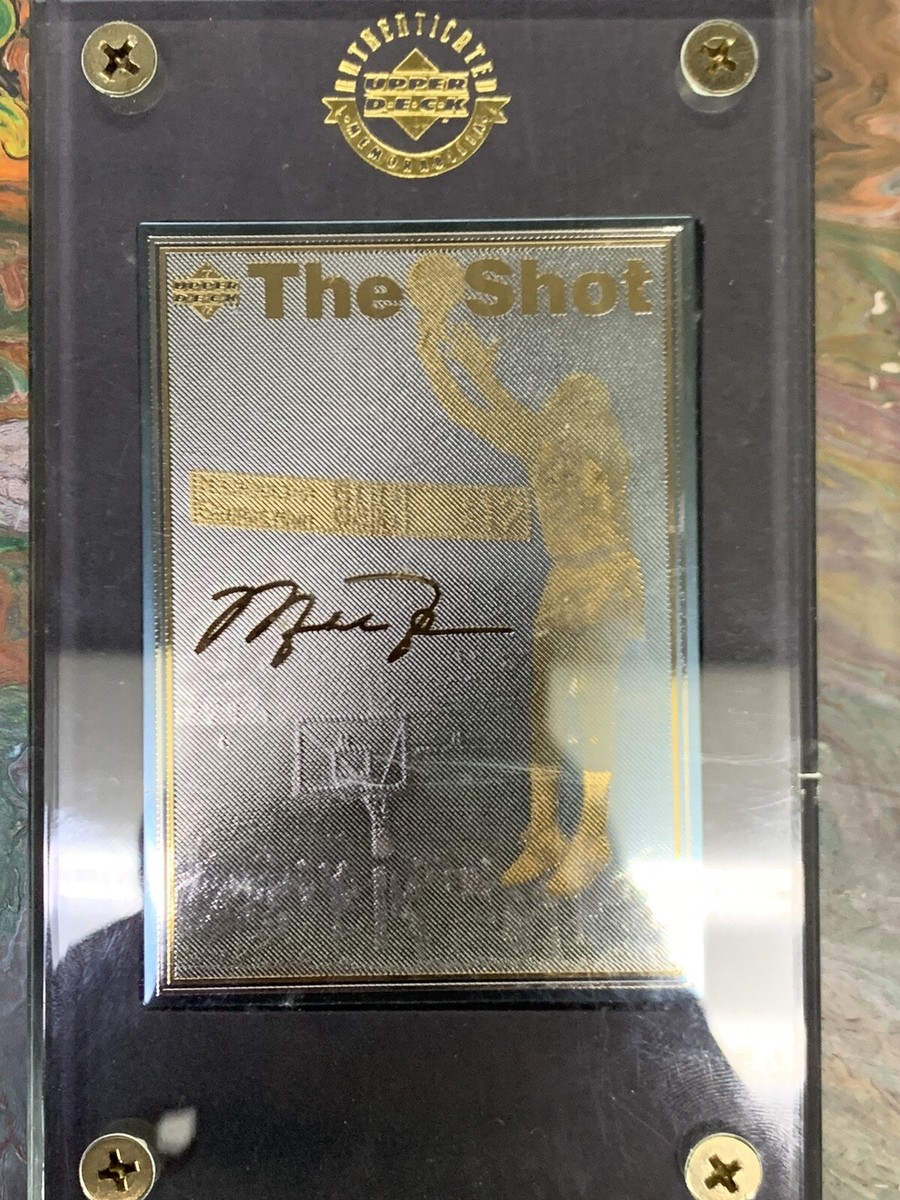 マイケルジョーダン　UPPER DECK 24k authenticated MICHAEL JORDAN UPPER DECK 24K Gold / Nickel-Silver CARD