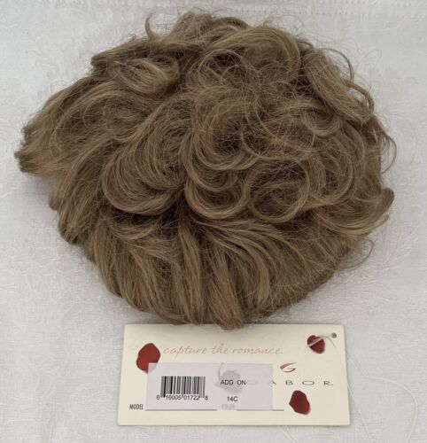 NWT Eva GABOR Wig Synthetic Hairpiece Topper ADD ON • 14C Honey Blonde