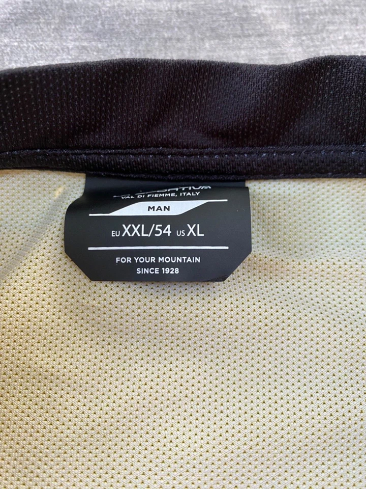 Camiseta masculina La Sportiva Sonic XL amarela ciclismo corrida caminhadas - Imagem 3 de 4