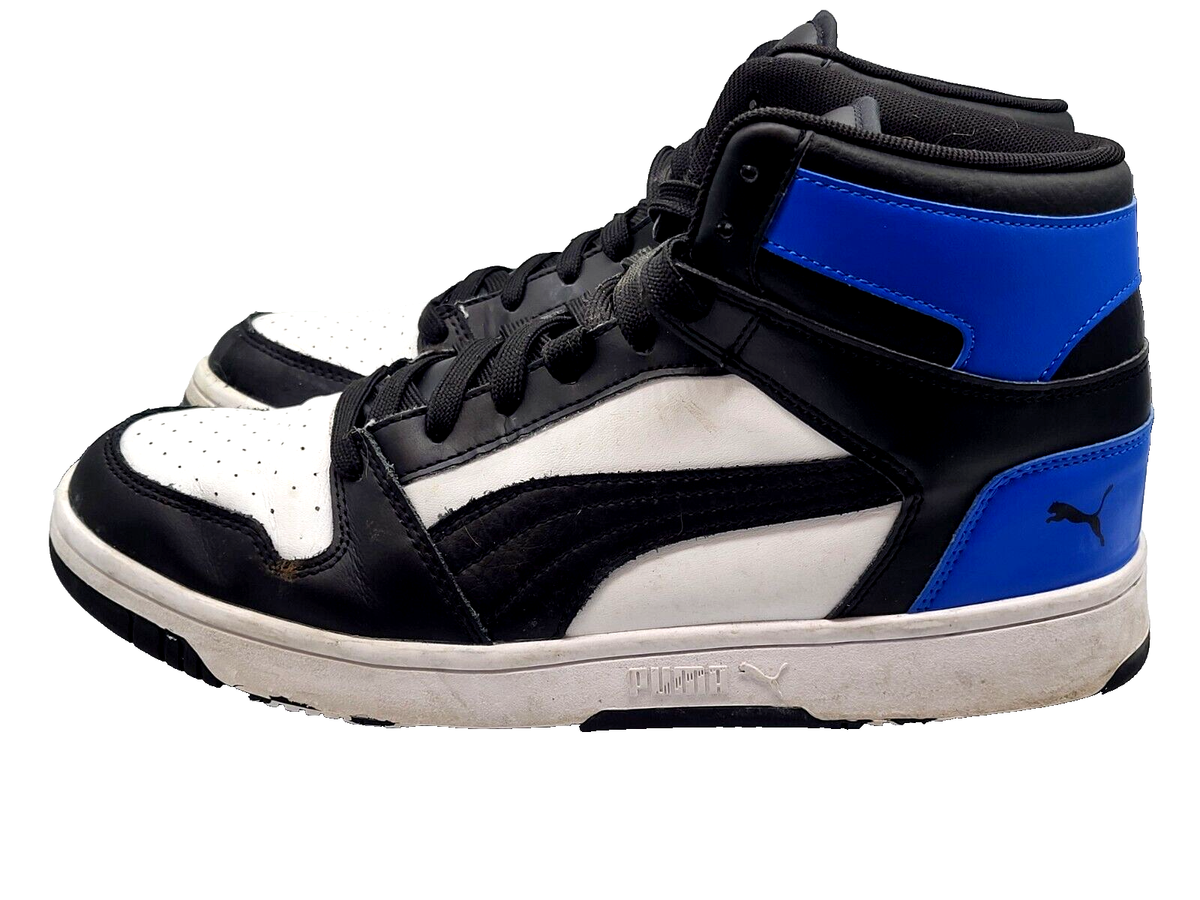 Puma Rebound Layup Suede Basketball Sneaker Puma Navy/ Puma White Size 11 Rebound V6 Suede Mid-Top Sneakers | PUMA main image 3