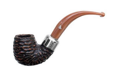 Pfeife Peterson Derry Rustiziert 230 Bent Billard Fishtail