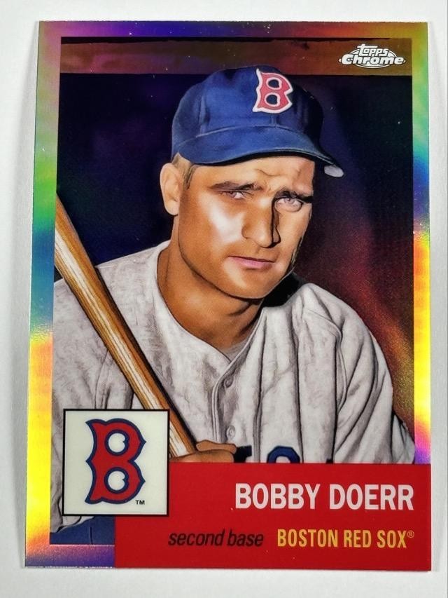 2022 Topps Chrome Platinum Anniversary 212 Bobby Doerr Refractor Boston Red Sox