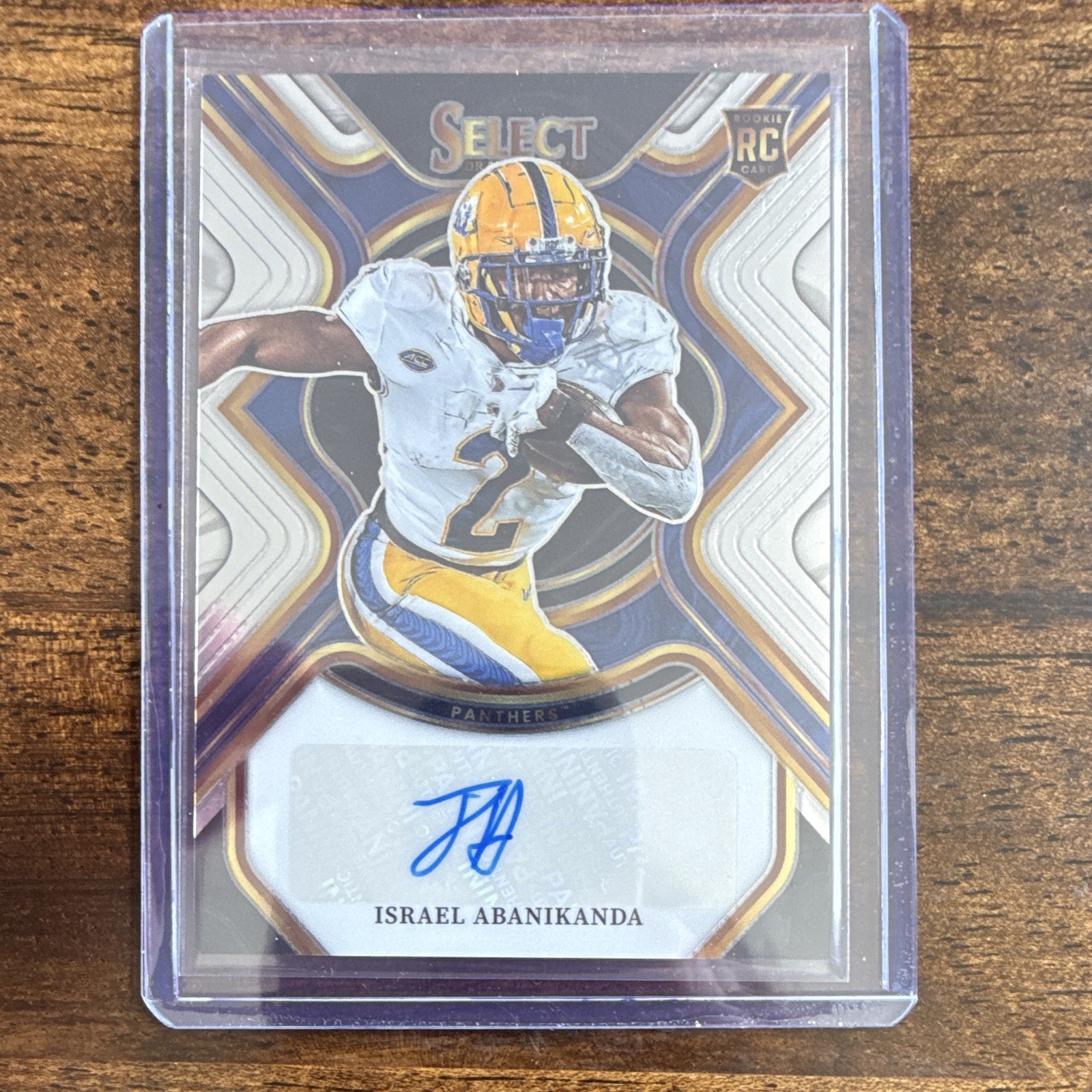 Israel Abanikanda Panini Select Draft Picks Rookie Signatures #IAB Base