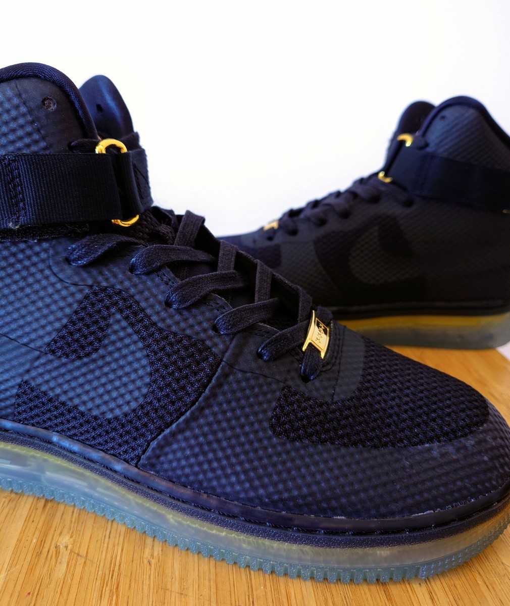 DS 2015 Nike Air Force 1 CMFT Lux sz 9 Black / Metallic Gold DS 2015 Nike Air Force 1 CMFT Lux sz 9 Black / Metallic Gold