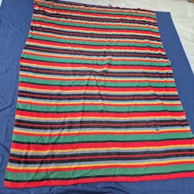 Vintage The Paramount Regenbogen Überwurf Decke Rainbow Joseph Mantel Überwurf 73 x 55''