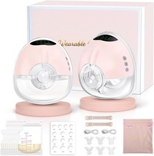Hands-Free Wearable Breast Pump  4 Modes 9 Levels, BPA-Free