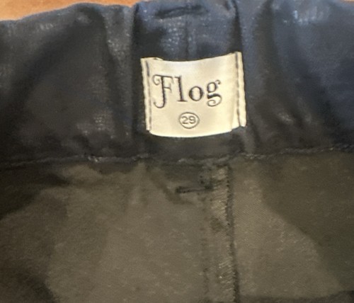 Pantalones para mujer Flog de piel de serpiente talla 25 azul oscuro - Imagen 4 de 5