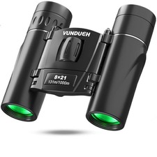 Mini Compact Binoculars for Adults and Kids - Waterproof High Compact, black 